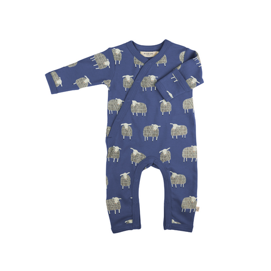 Kimono Romper Sheep Blue