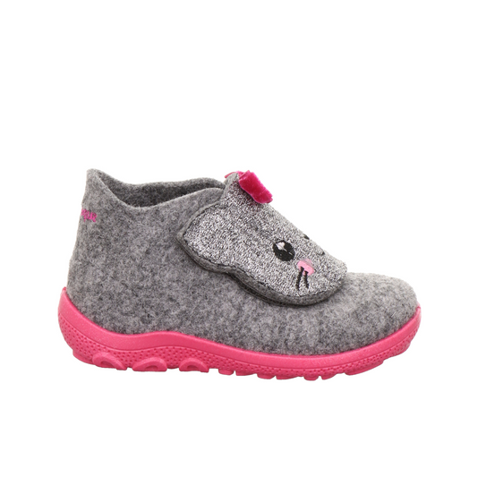 Happy Kitten Wool Felt Slipper