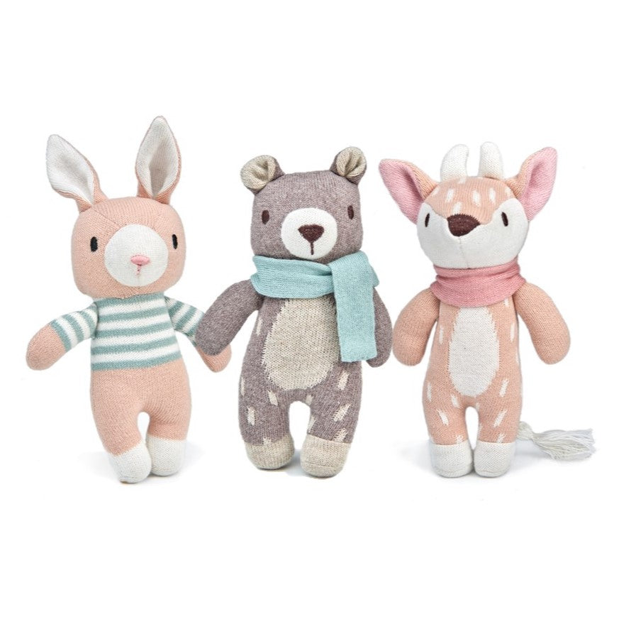 Soft Knitted Toy Bundle - Fearne, Finbar and Fred