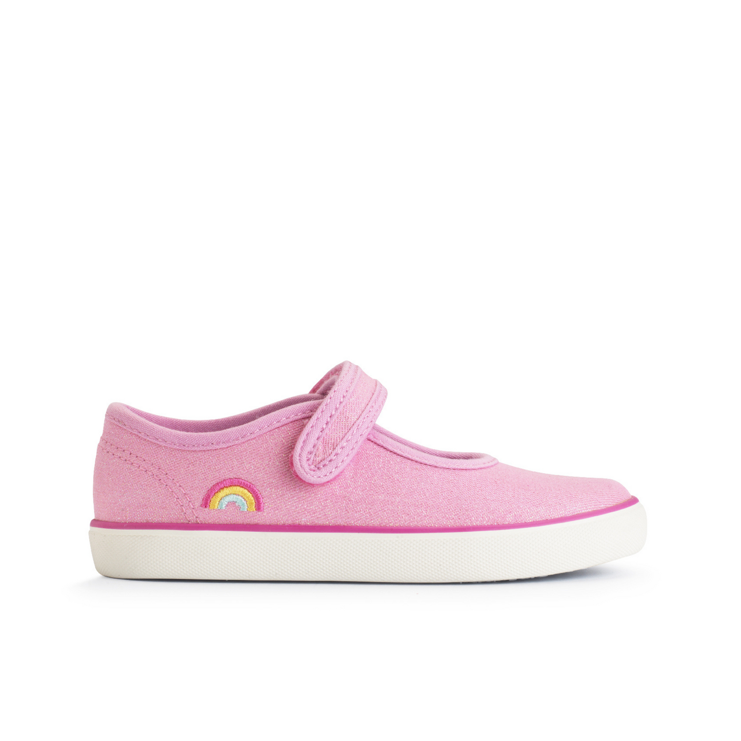 Lemonade Pink Glitter Girls Canvas Shoe