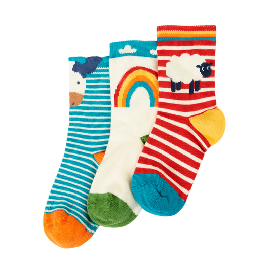 Little Tractor Socks 3 Pack