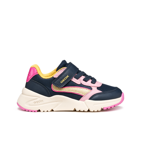 Loftus Girls Navy and Light Rose Trainer