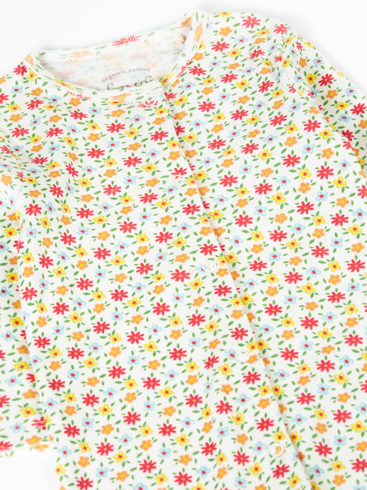 Lovely Ditsy Floral Pointelle Babygrow