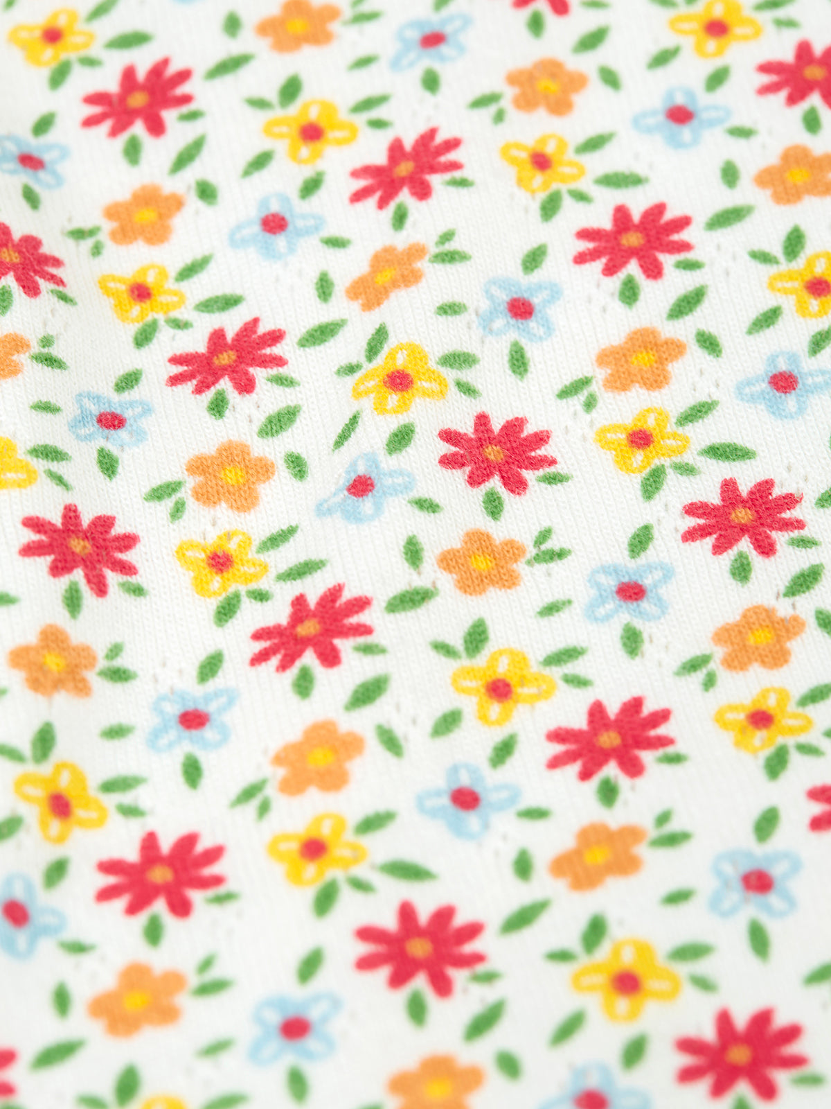 Lovely Ditsy Floral Pointelle Babygrow