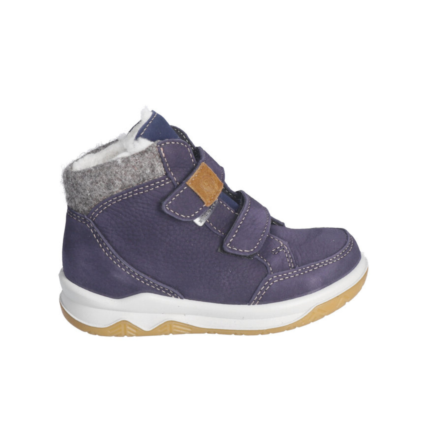 Luan Navy Nubuck Leather Waterproof Warm Lined Boot