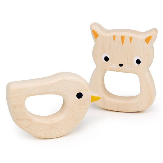 Bird and Kitten Teethers