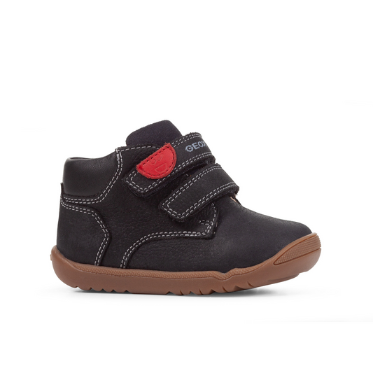 Baby Macchia Navy Leather First Shoe