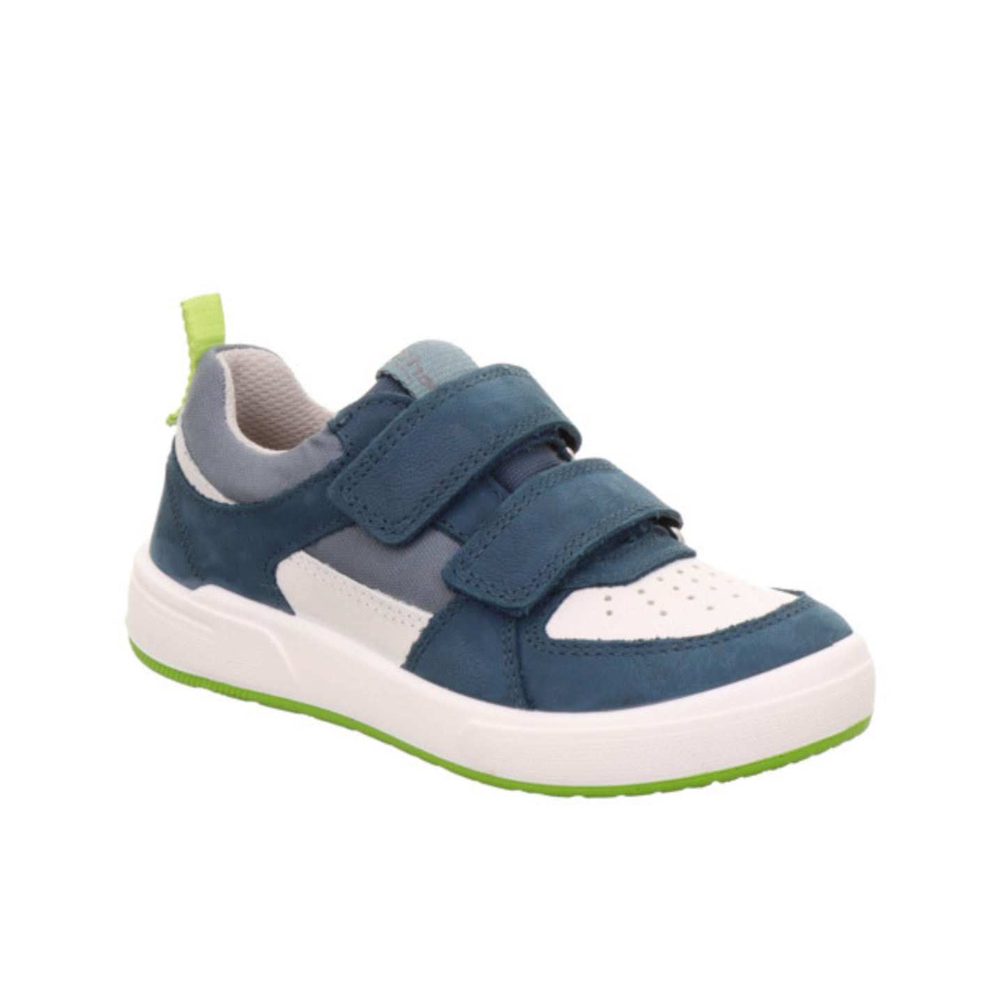 Maverick Blue/Light Blue Nubuk Leather Low Cut Boy's Shoe