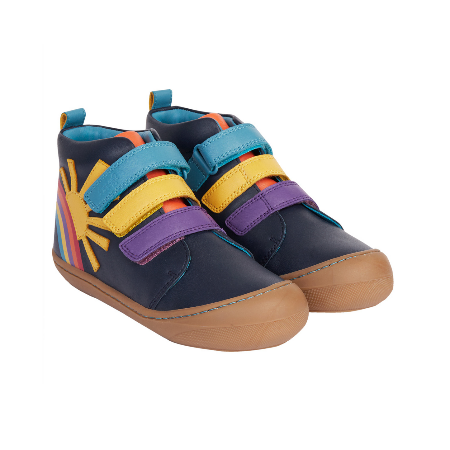 Meadow High Top Sunshine Navy Leather Shoe