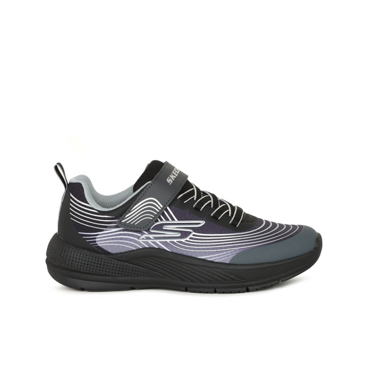 Microspec Advance Black Silver Trainer