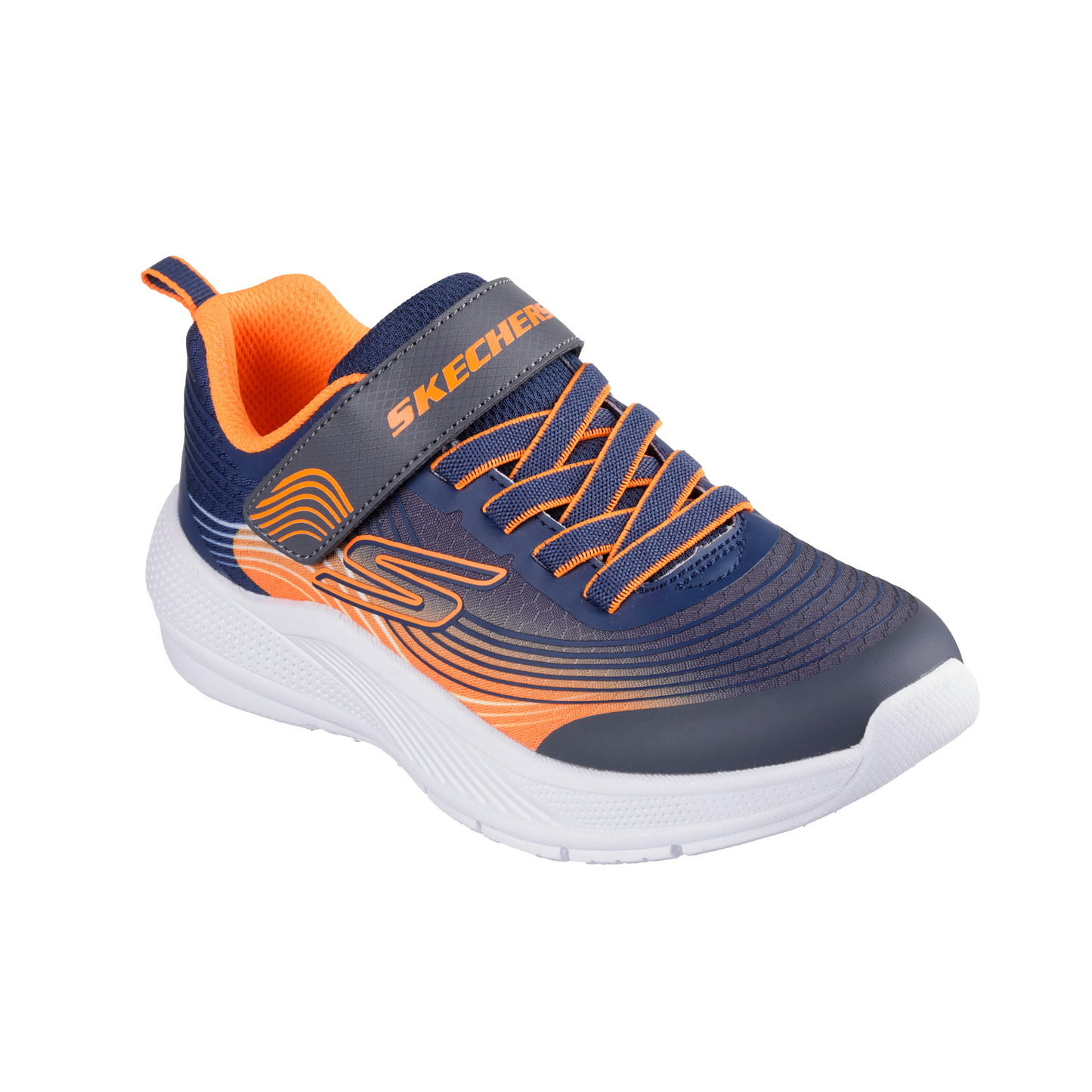 Microspec Advance Navy Orange Boys Trainer