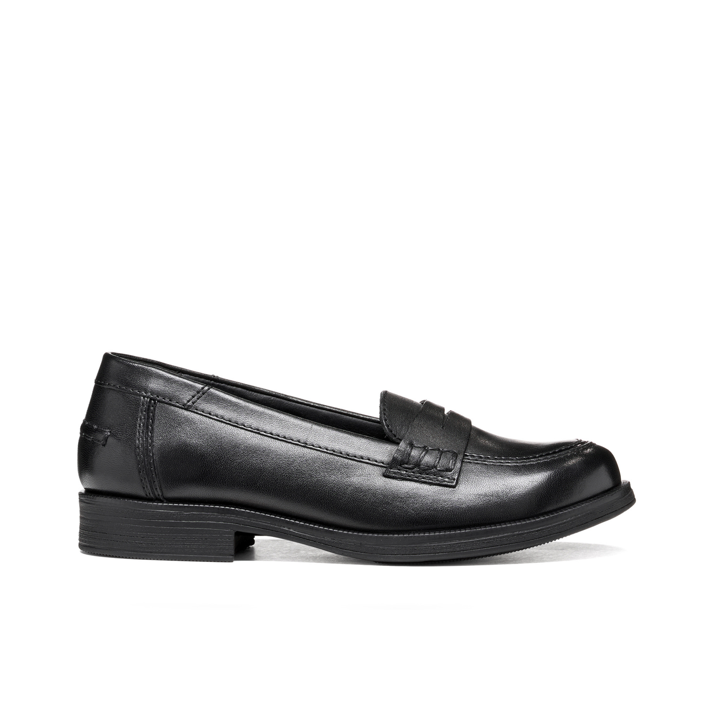 New Agata Loafer Black Leather Girls School Shoe