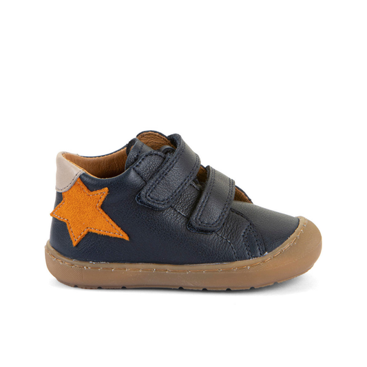 Ollie S Star Dark Blue/Gold First Walking Boot
