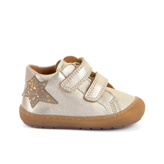 Ollie S Star Gold Leather First Walking Boot