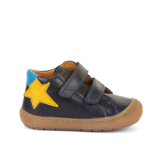 Ollie Blue Star Leather First Walking Shoe
