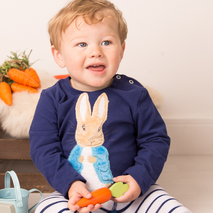 Classic Peter Rabbit Navy Long Sleeve Top