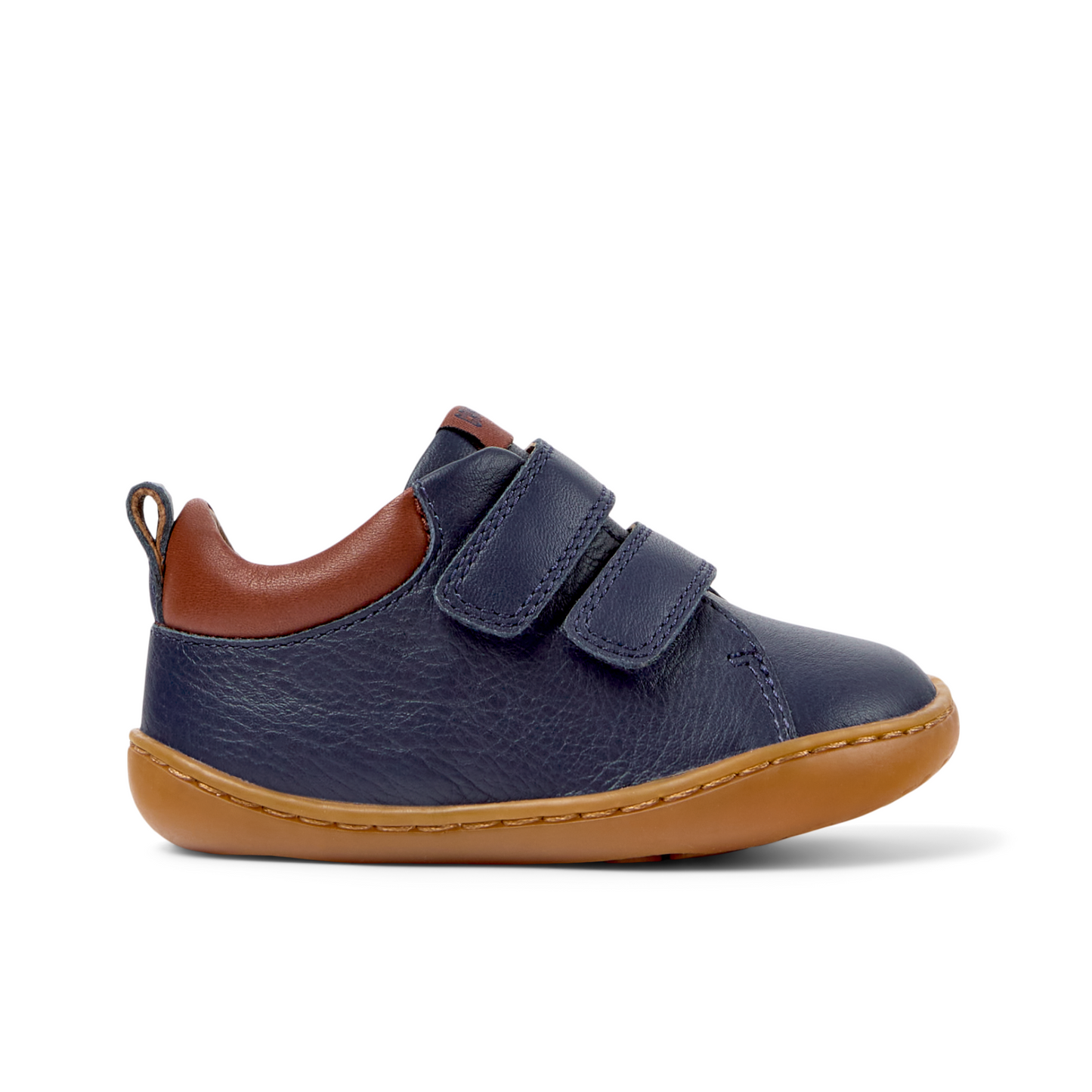 Peu Cami Navy Leather First Walking Shoe