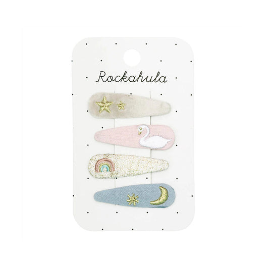 Enchanted Embroidered Clip Set