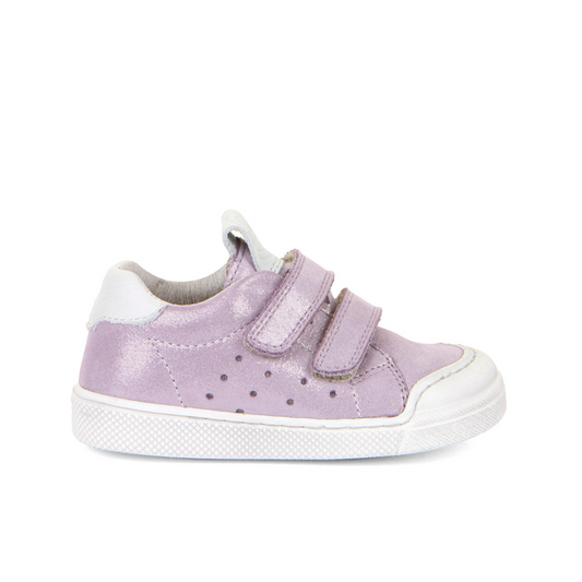 Rosario Lavender Shine Leather First Walking Shoe