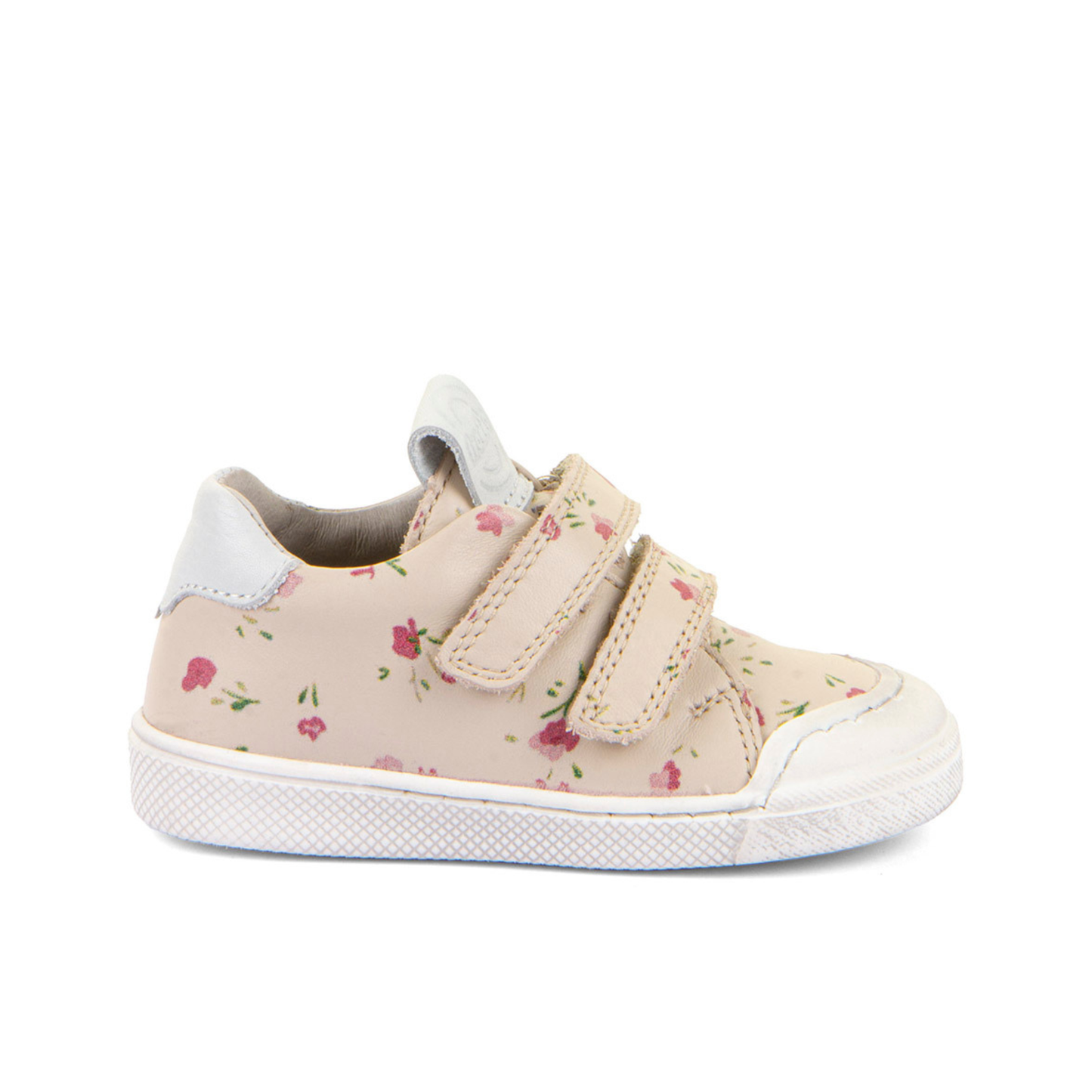 Rosario PInk Flowers Leather First Walking Shoe