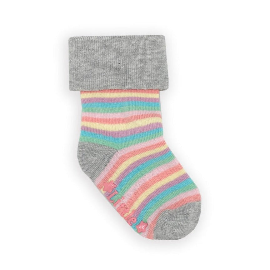 Non Slip Stay On Rosey Rainbow Original Socks