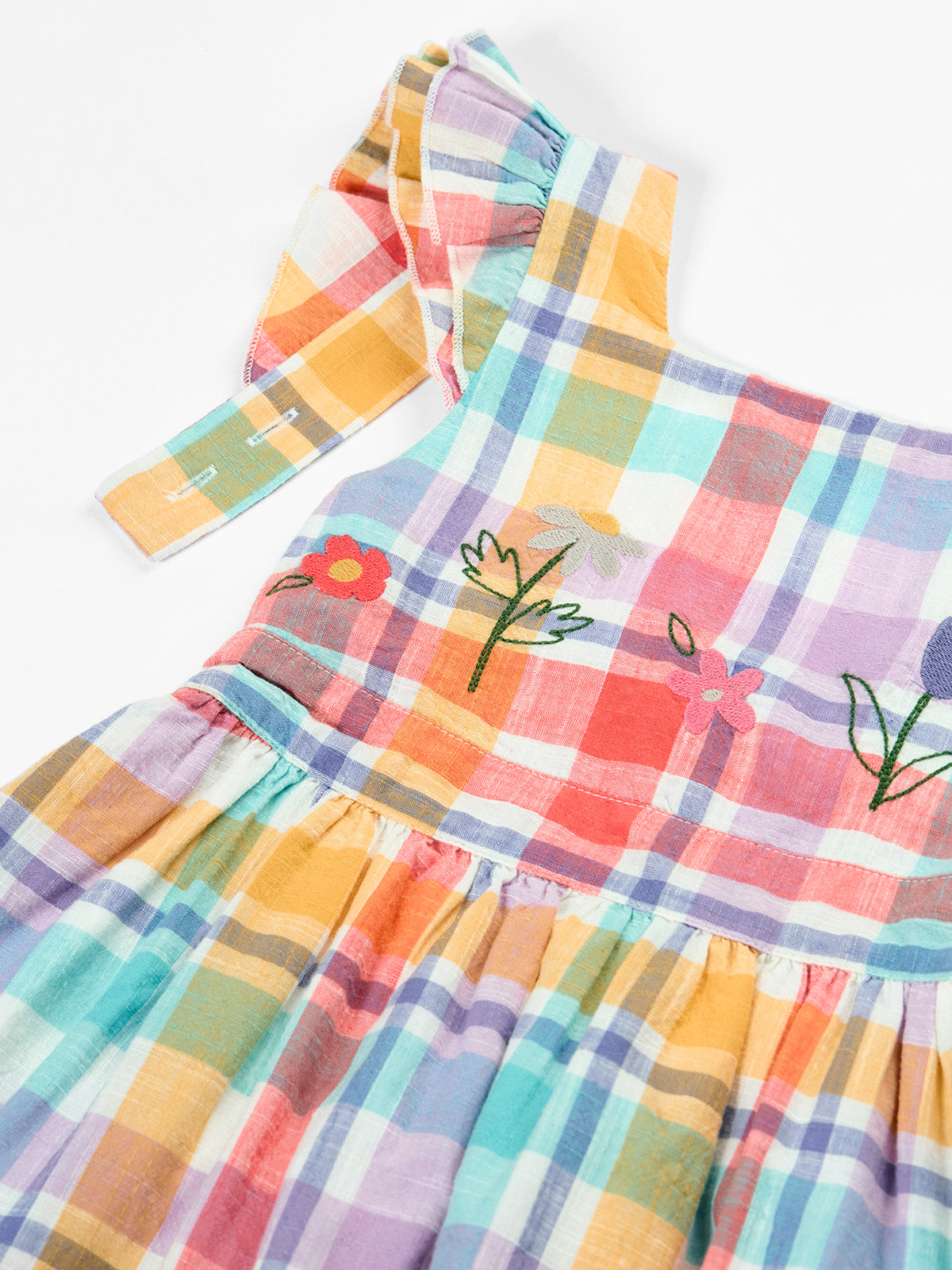Hyacinth Dress Spingtime Check Flowers
