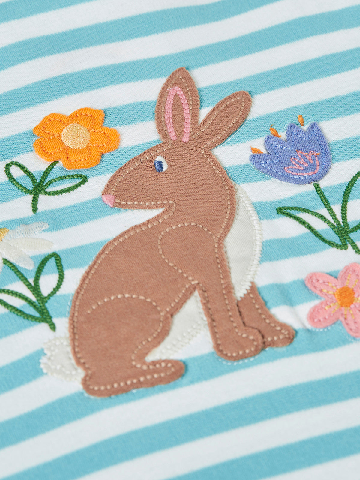 Lindsey T-Shirt Blue Stripe Rabbit
