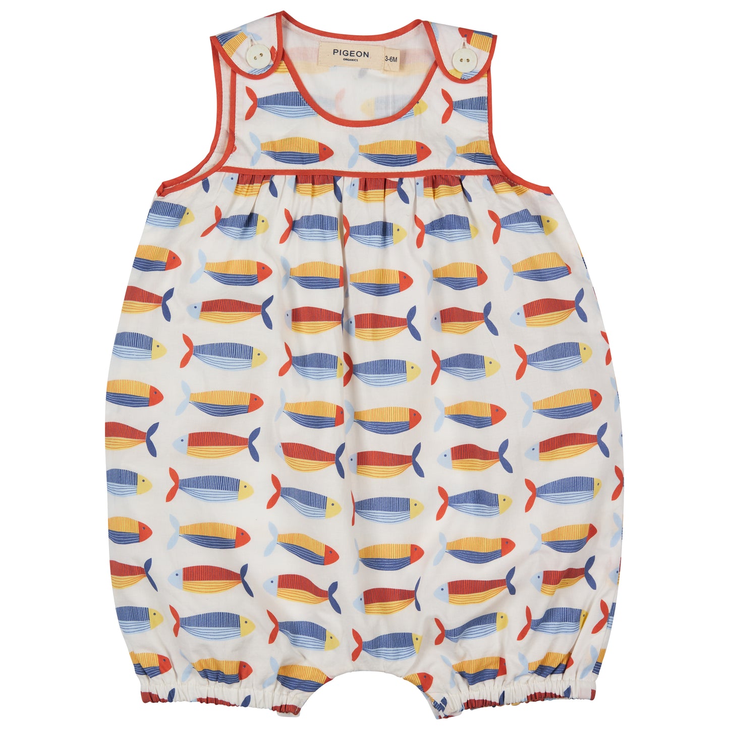 Baby Playsuit Sardines Organic Cotton