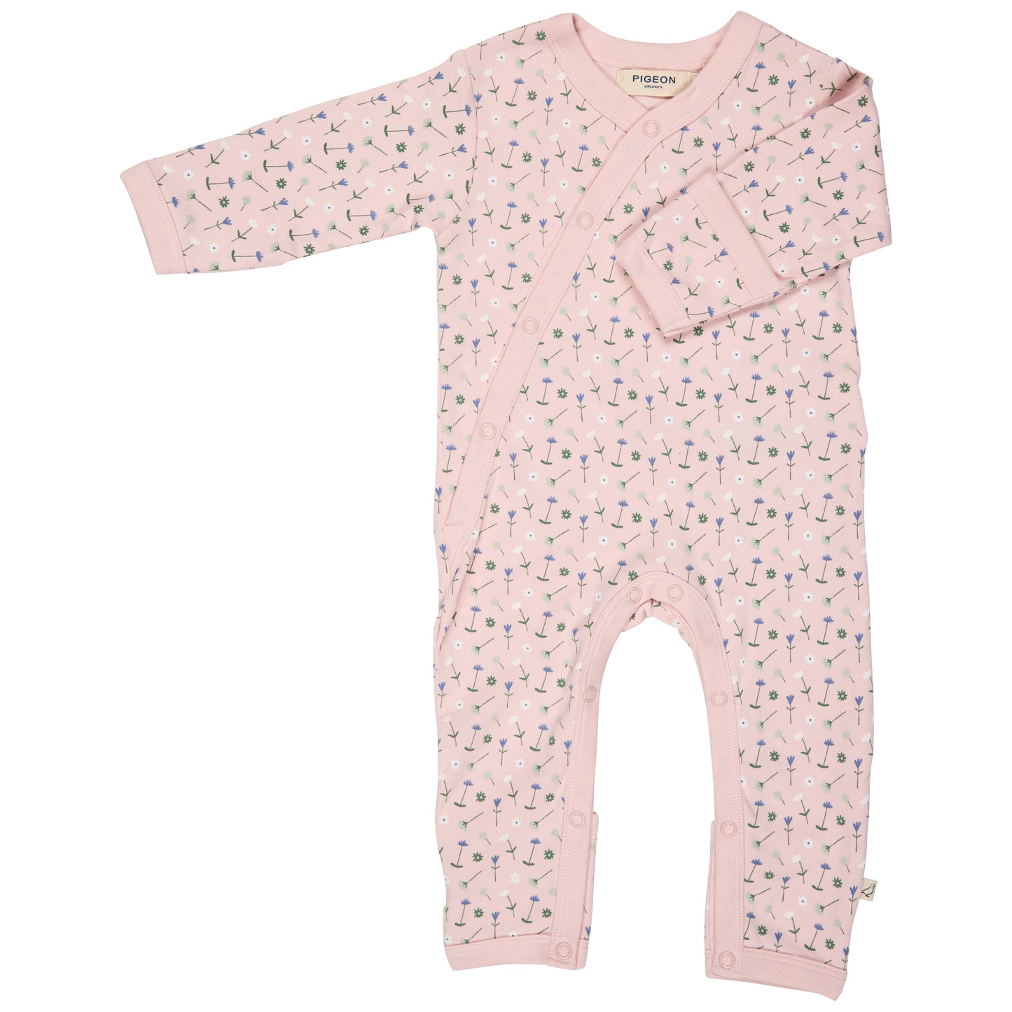 Kimono Romper Flowers Pink
