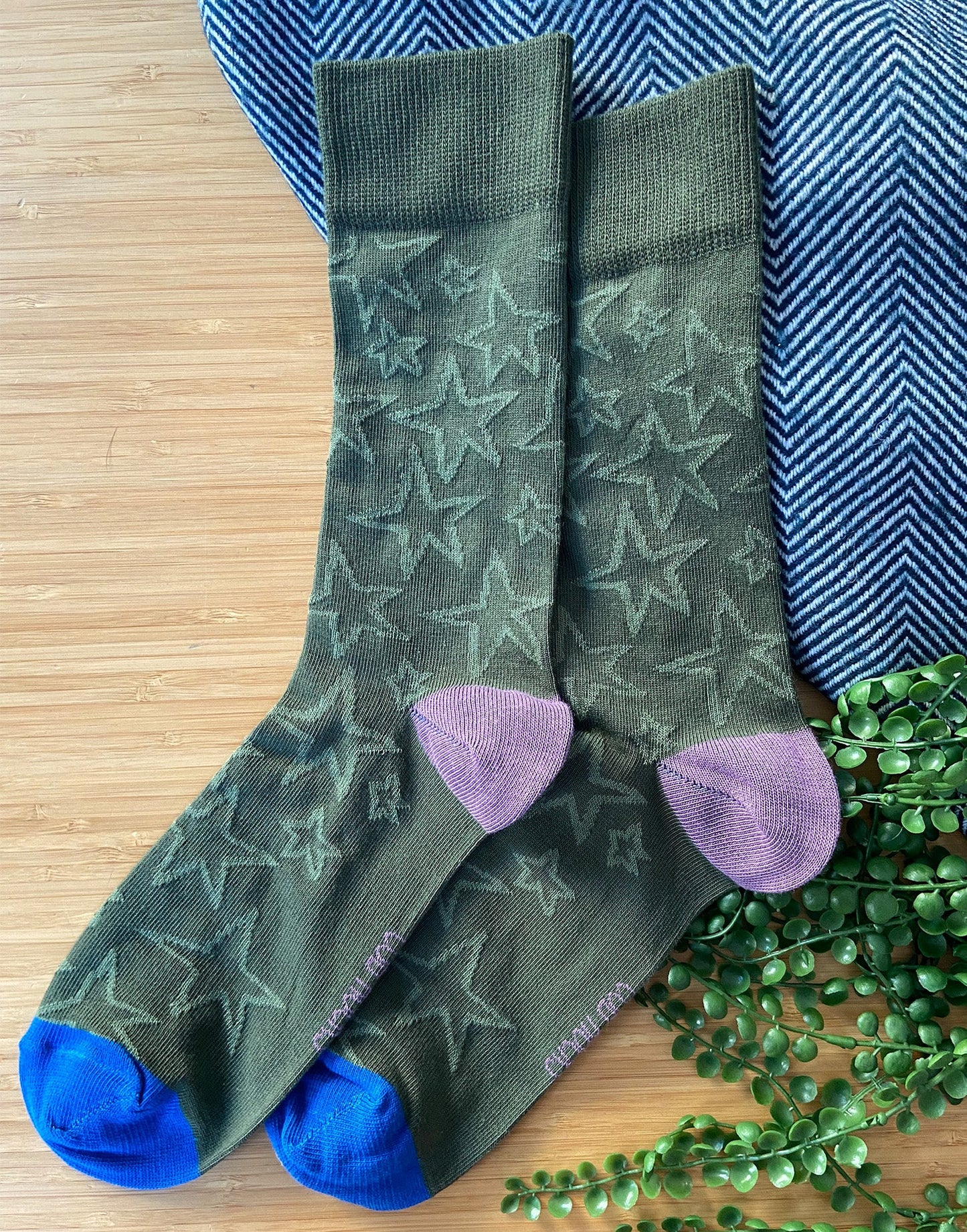 Men's Cotton Star Christmas Socks