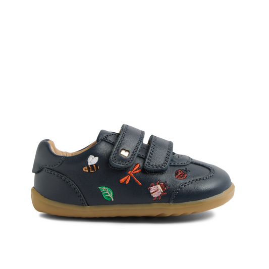 SU Buggie Navy Leather First Shoe