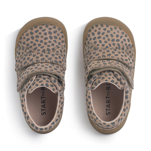 Scoot Taupe Splash Nubuck First Steps Shoe