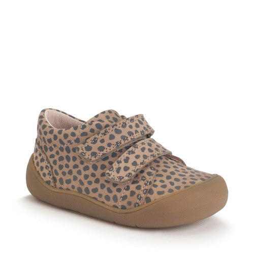 Scoot Taupe Splash Nubuck First Steps Shoe
