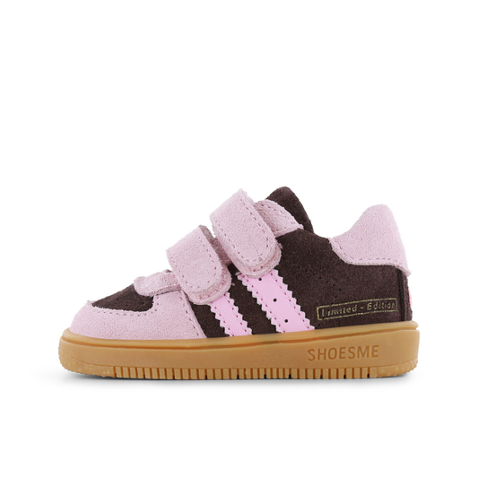 Pink/Brown Suede Sneaker