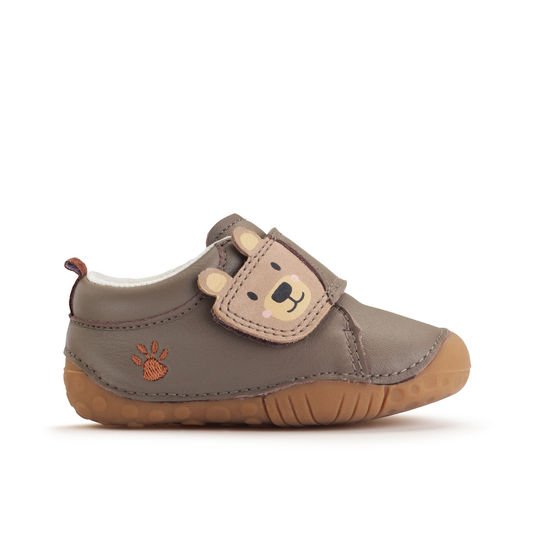 Bear Hug Pine Bark Nubuk/Leather Bear Pre Walker