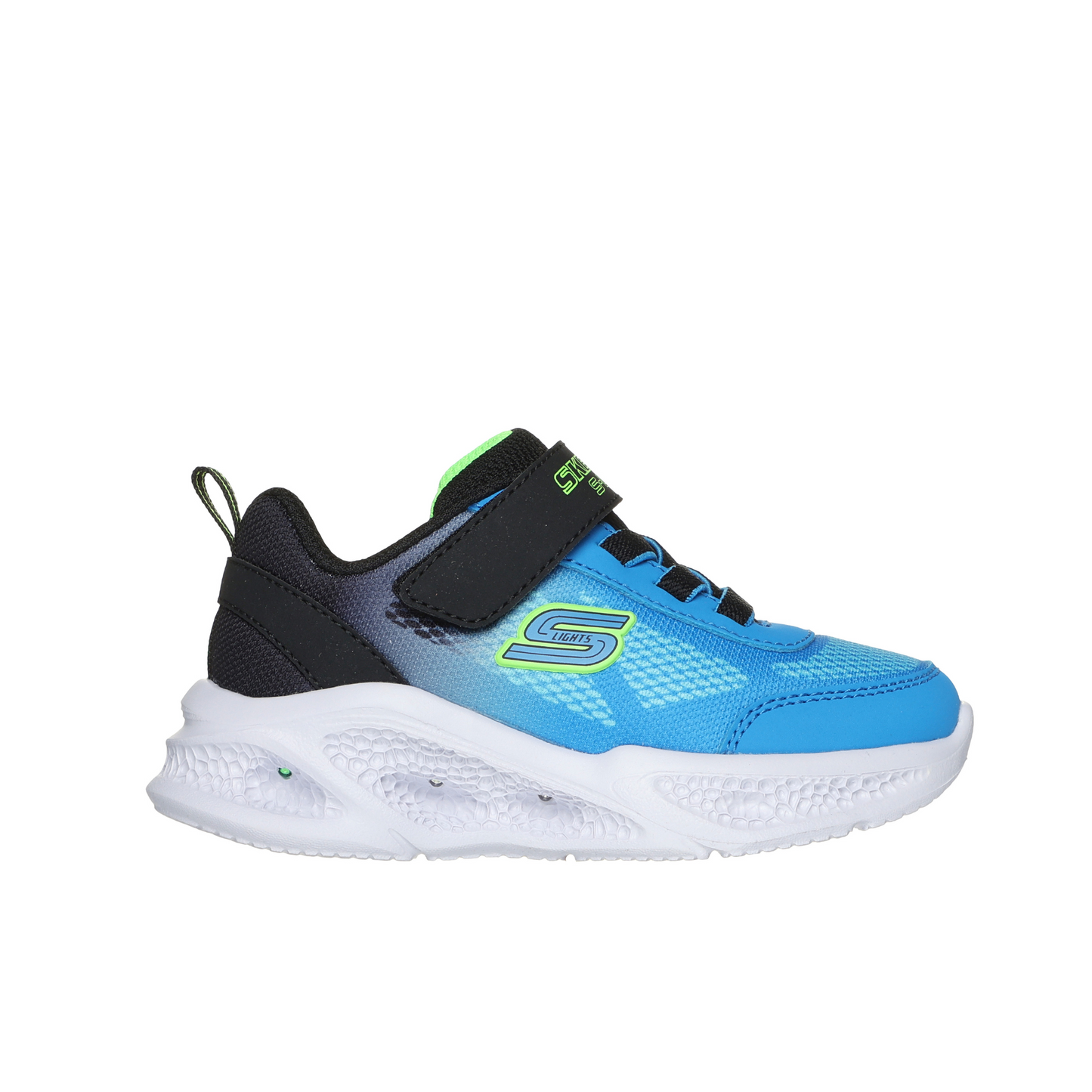 Meteor Lights Krendo Boys Black/Blue Light Up Trainer