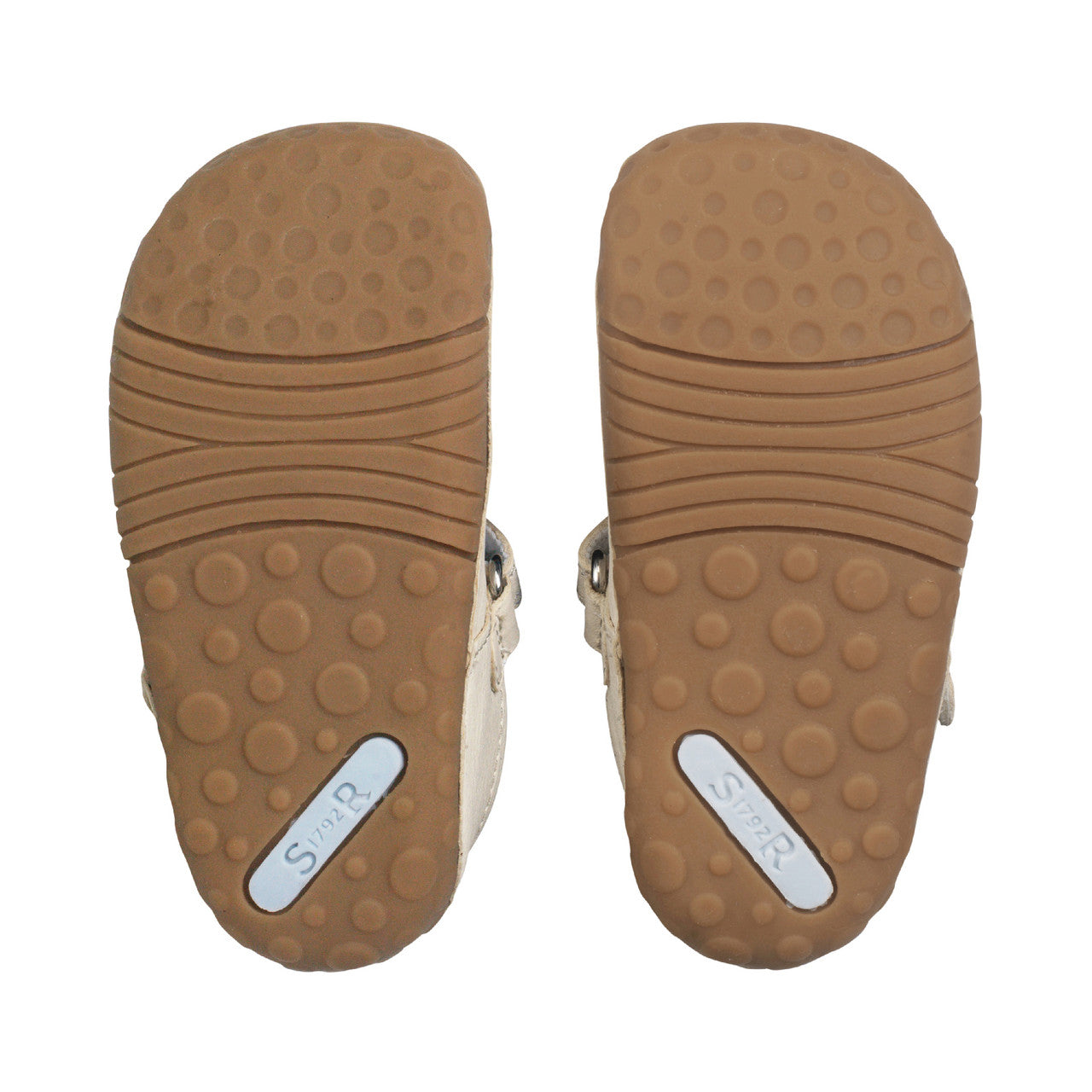 Squish Cream Flower T-Bar Leather Pre-walker