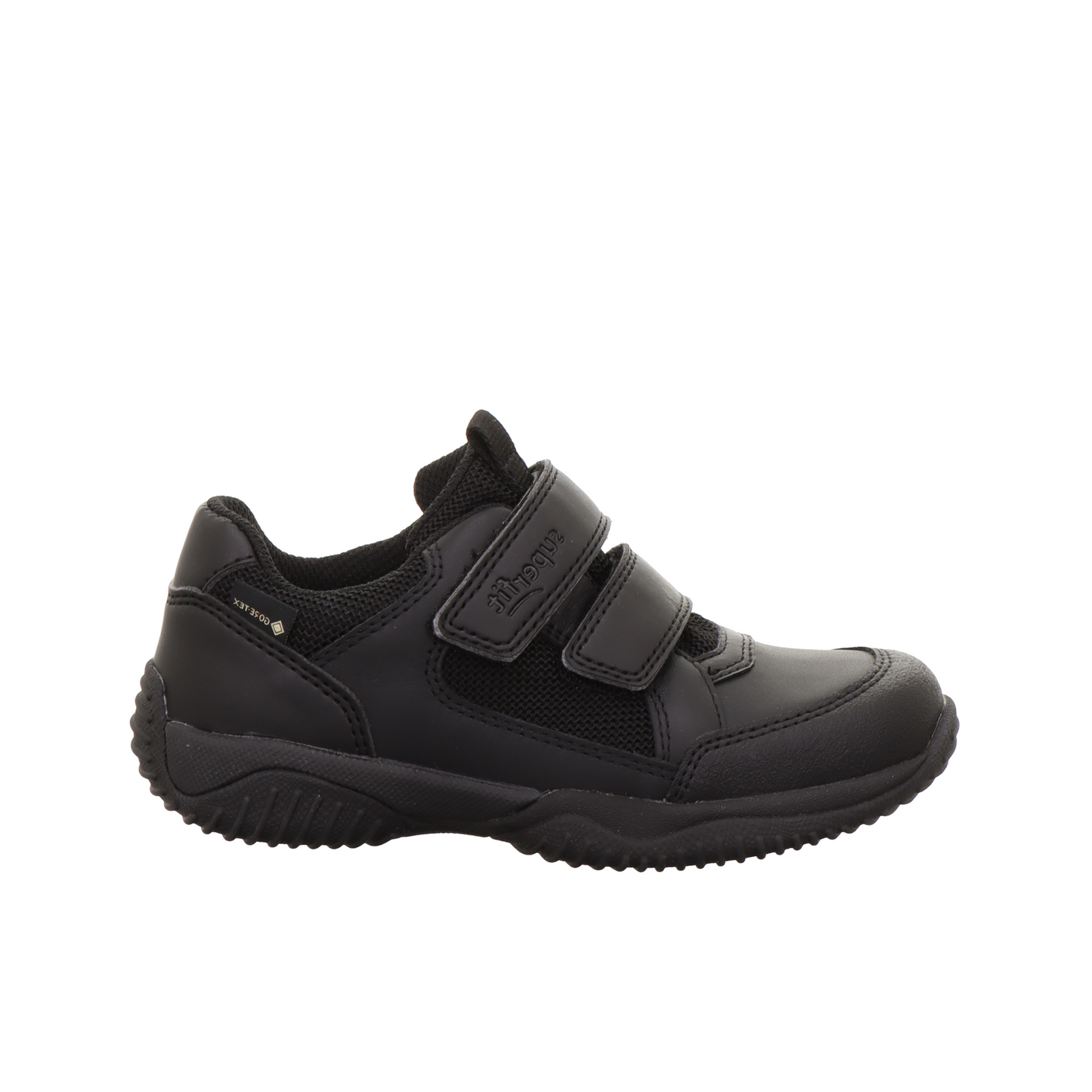 Storm Boys Black Leather Gortex Waterproof School Shoe