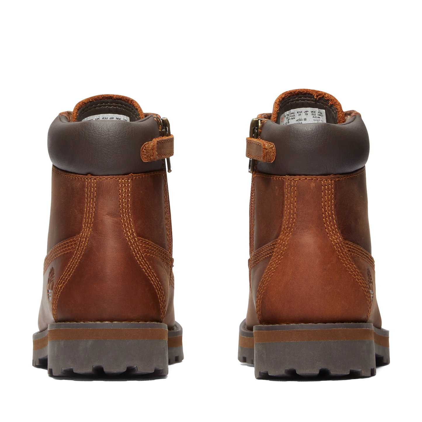 Courma Kid Brown Zip & Lace Boot