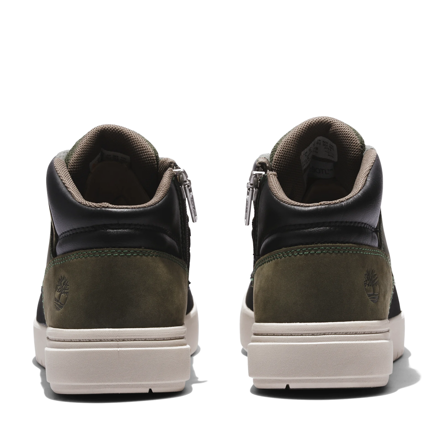 Seneca Bay Zip and Lace Mid Hiker Shoe Dark Green Nubuck