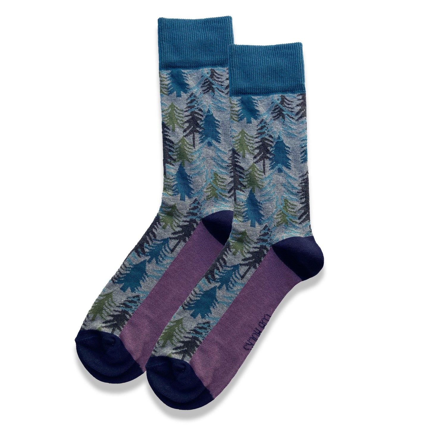 Men's Cotton Woodland Christmas Socks