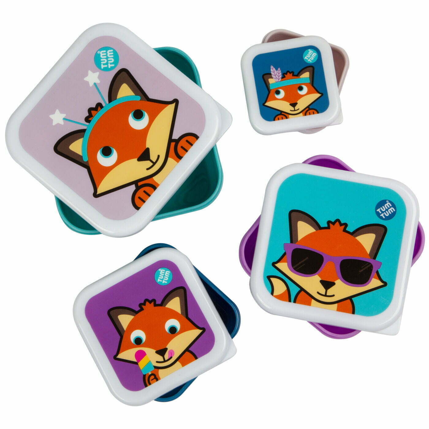 TUM TUM Felicity Fox Nesting Snack Pots