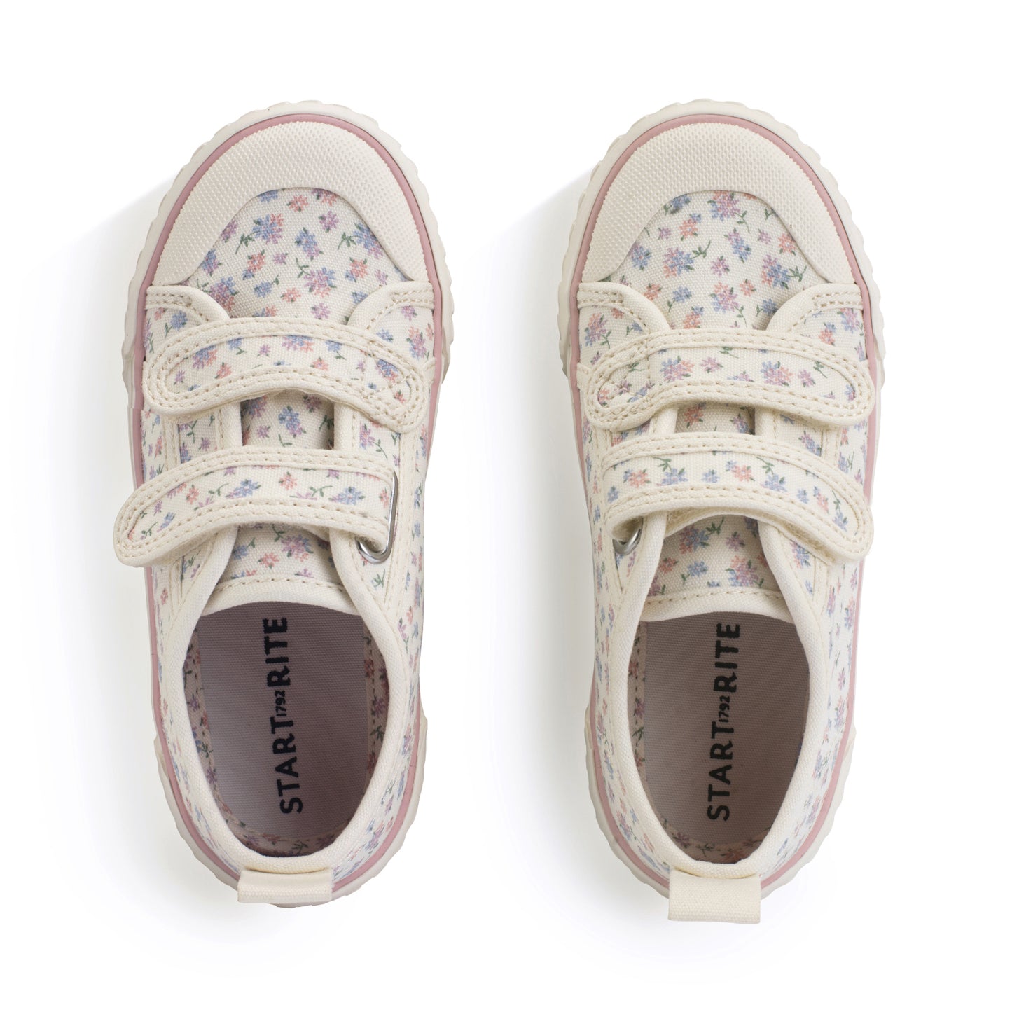 Tide Cream Posy Floral Canvas Shoe
