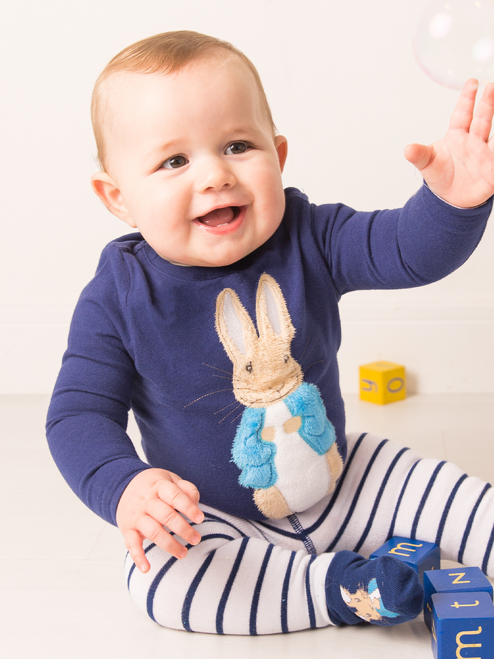 Classic Peter Rabbit Navy Long Sleeve Top