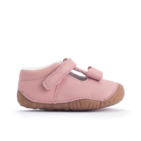 Wiggle Dusky Pink Leather Pre-walker