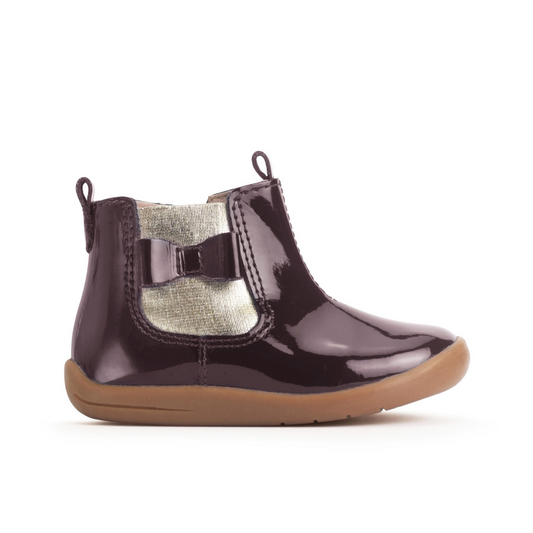 Wonderland Burgundy Patent Leather Jodhpur Boot