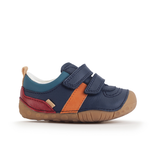 Zap Navy/Multi Leather Pre-walker