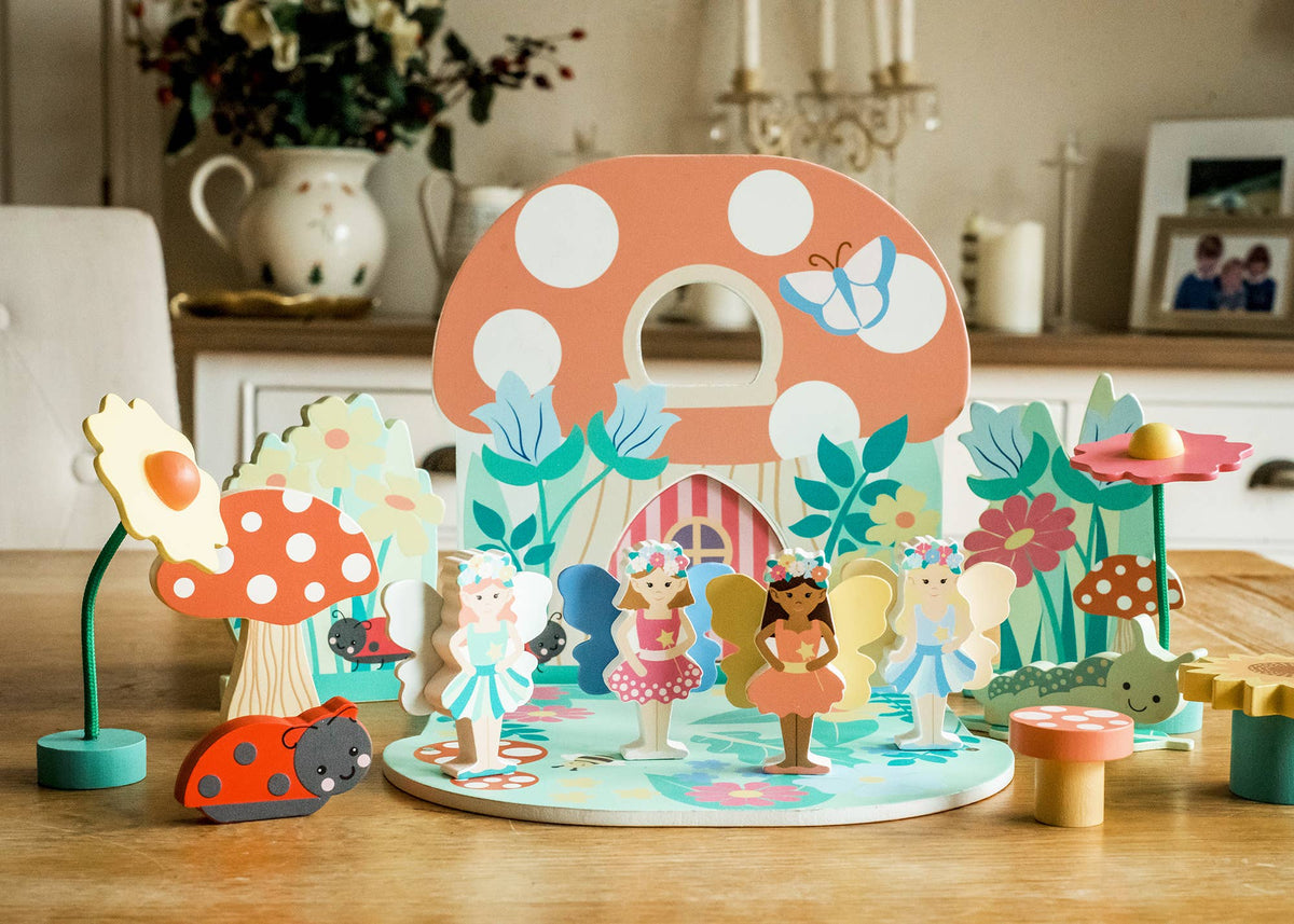 Wooden Fairy House Play Set