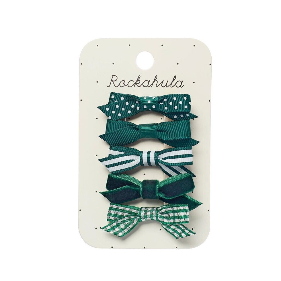School Bow Clip Set