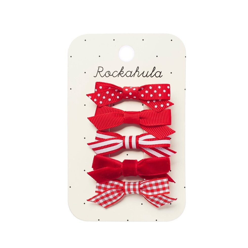 School Bow Clip Set